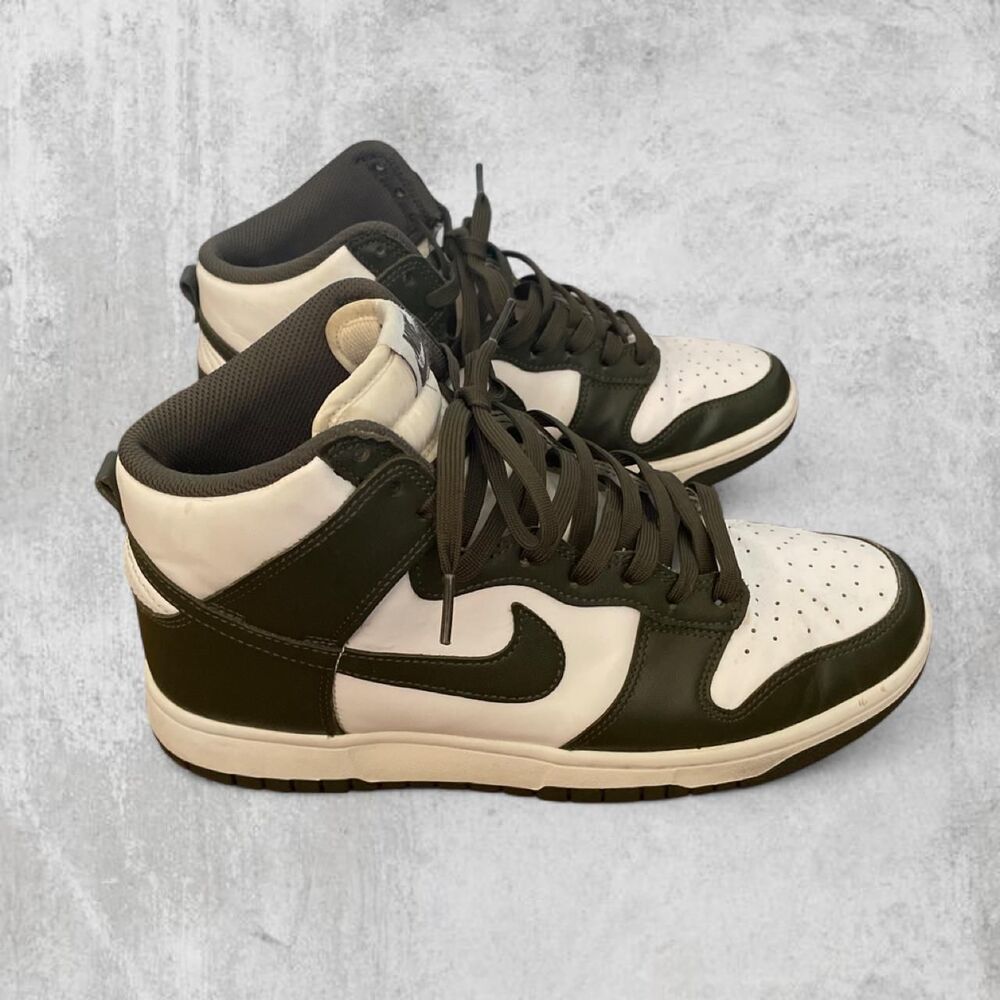 Nike Dunk High Retro Cargo Khaki Mens 9 Streetwear Sneakers